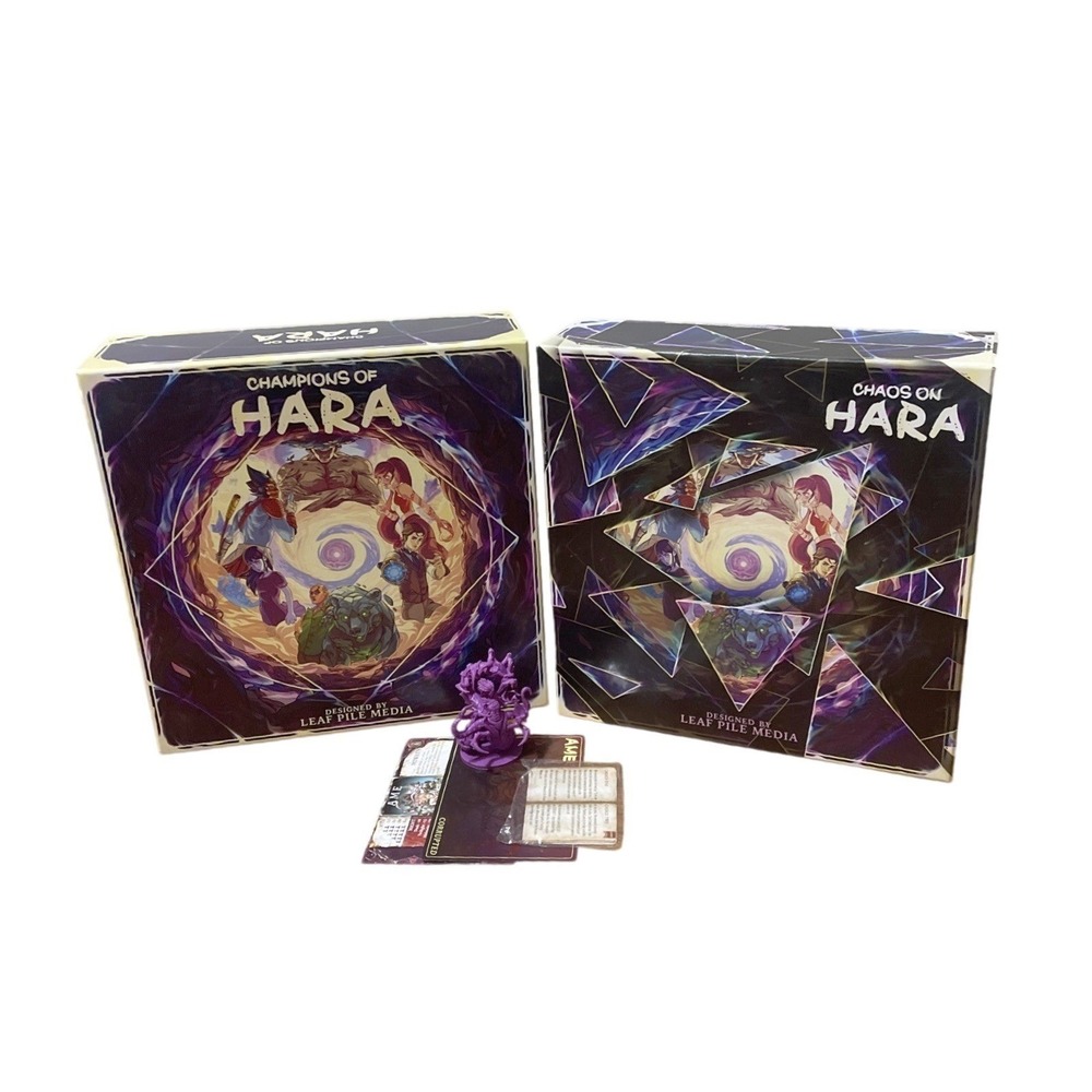 Champions of‎ Hara- Chaos Of Hara- Ame Corrupted Afflicition Board Game Lot